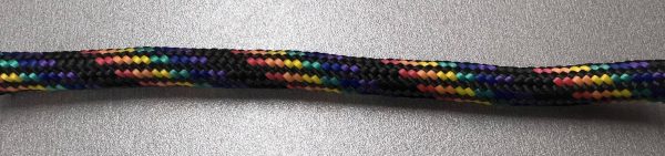 Black Rainbow Braided Rope Example